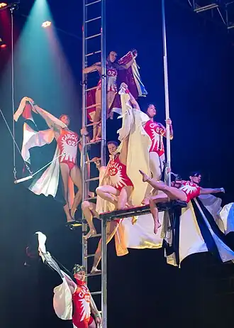 Circus Oz performing in 2023