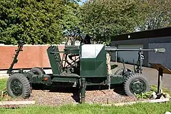 RAF Regiment Bofors 40mm L70 preserved at the Military Museum Scotland