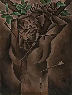 Saint Sebastian, Bohumil Kubišta, 1912