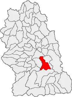 Location in Hunedoara County