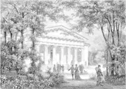 Orangeriet, an 1874 drawing by C. S. Hallbeck