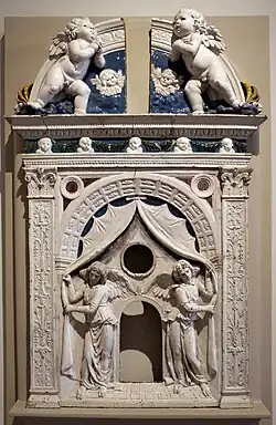Tabernacle of the Eucharist by Andrea della Robbia; 1501-25.