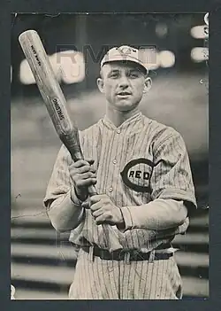 Heinie Groh and his signature "bottle bat"