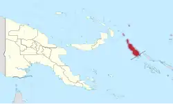 Location within Papua New Guinea