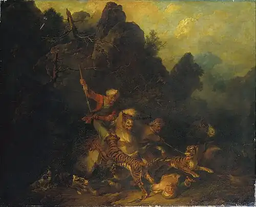 The Tiger Hunt by Francis Bourgeois