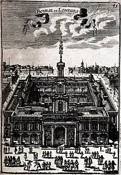 The second Royal Exchange by Alain Manesson Mallet in 1683