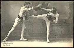 19th century picture of boxe française