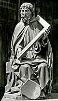 Heinrich Brabender&nbsp;[de], Saint Thomas, c. 1500, St. Dionysius Church, Rheine, Germany