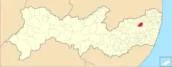Location of Cumaru in Pernambuco