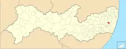Location of Primavera in Pernambuco