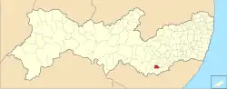 Location of Terezinha in Pernambuco
