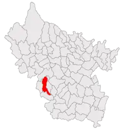 Location in Buzău County