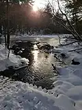 Bridge over Beaver Dam Brook at former Mill Pond (upper pond)
