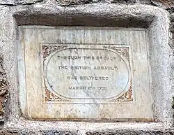 Siege of Bangalore (1791) British Plaque, Bangalore Fort