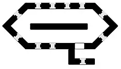 British WWII Pillbox Lozenge section