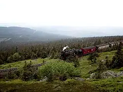Brocken Railway below the Brocken plateau