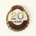20 years member pin