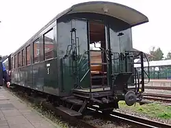 Passenger car No. 4 of the Railway Museum