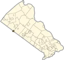 Location in Bucks County, Pennsylvania