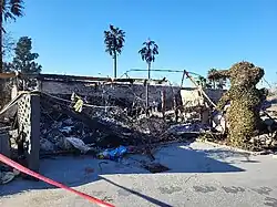 The museum shortly after the Eaton Fire