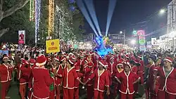 Santa Clause dressed participants