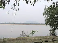 Biharinath, across the Damodar River, as seen from the park