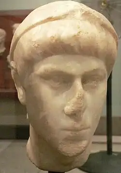 Head portrait of Constantius II