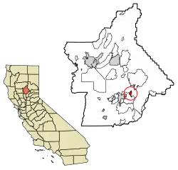 Location of Kelly Ridge in Butte County, California.