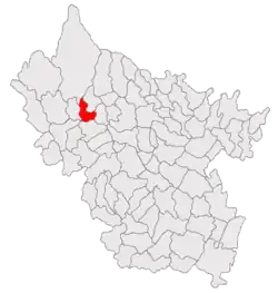 Location in Buzău County