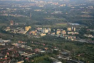 Birds eye view of Szombierki