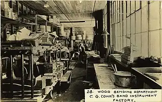 Wood bending department