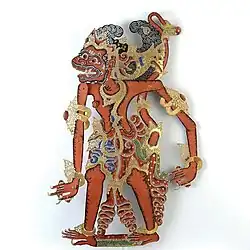 Wayang kulit Anggada, Tropenmuseum collection, Indonesia, before 1900