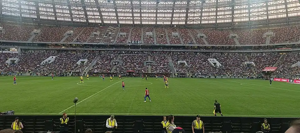 One of the moments of the match