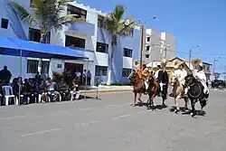 Peruvian Paso in a parade in Victor Larco District.