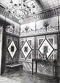 Stucco Cabinet, Palacio de La Moncloa before the Spanish Civil War. (photo taken in 1920).