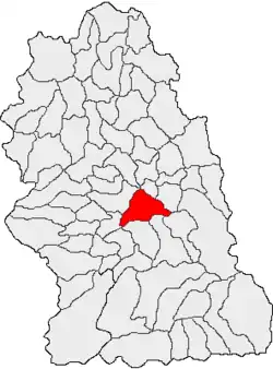 Location in Hunedoara County