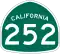State Route 252 marker