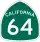 State Route 64 marker