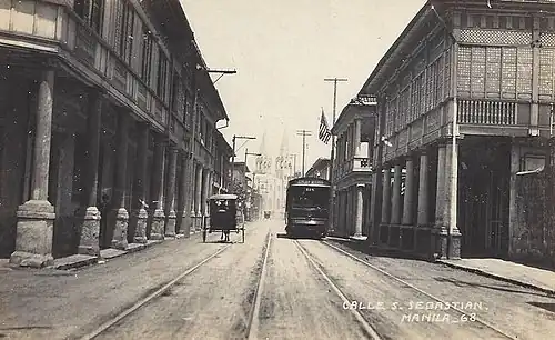 Calle San Sebastian (now Hidalgo Street)