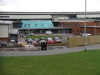 two white lions facing each other on hind legs and red background with a yellow rim