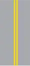 Double yellow solid line