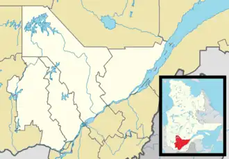 Gore is located in Central Quebec