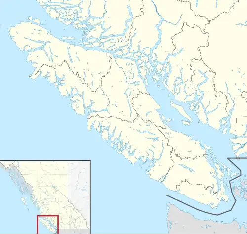 Nanaimo is located in Vancouver Island