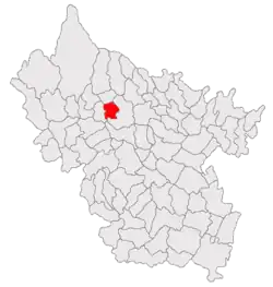 Location in Buzău County