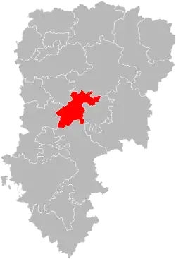 Situation of the canton of Laon-1 in the department of Aisne