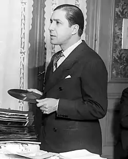 Gardel at his house in Buenos Aires, 1933