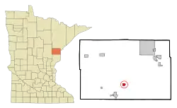 Location of the city of Barnum within Carlton County, Minnesota