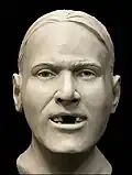 Three-dimensional clay reconstruction (Caroline County John Doe, older decedent)