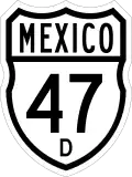 Federal Highway 47D shield