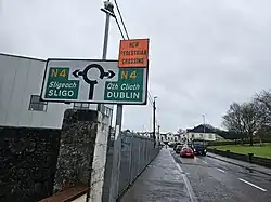 The junction of the N4 and R368 roads is in Cortober